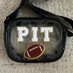 Clear crossbody stadium bag